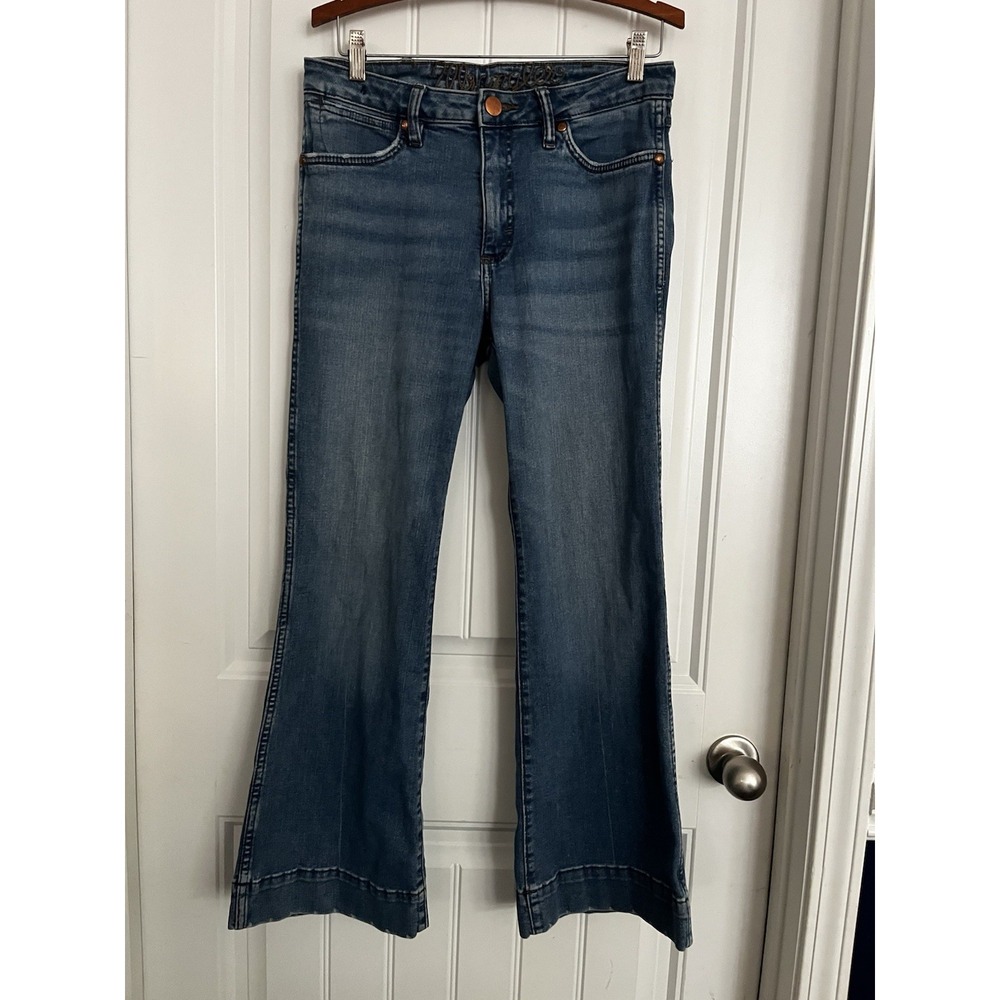 Wrangler Women's Trouser Boot Jeans 30X29 Medium Wash Bootcut Stretch 658